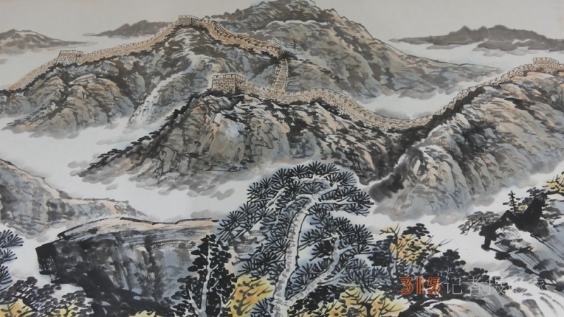 畫(huà)中游長(zhǎng)城 長(zhǎng)城一墨6年杰作800米長(zhǎng)城畫(huà)卷再現(xiàn)京城