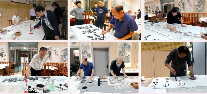 中華靳氏部分書畫名家南太行寫生創作暨第四屆藝術研討會在王莽嶺三寶山莊舉行
